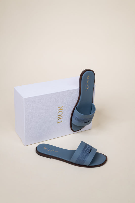 Dior Dway Sandals in Blue Pastel