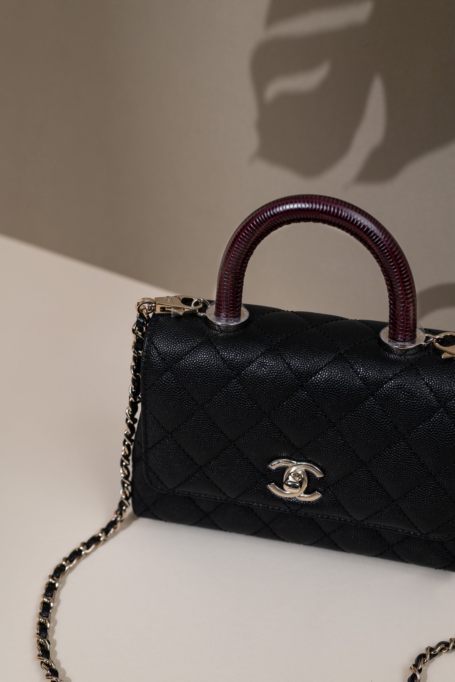 Chanel - Wool Sweater & Micro Coco Handle Bag
