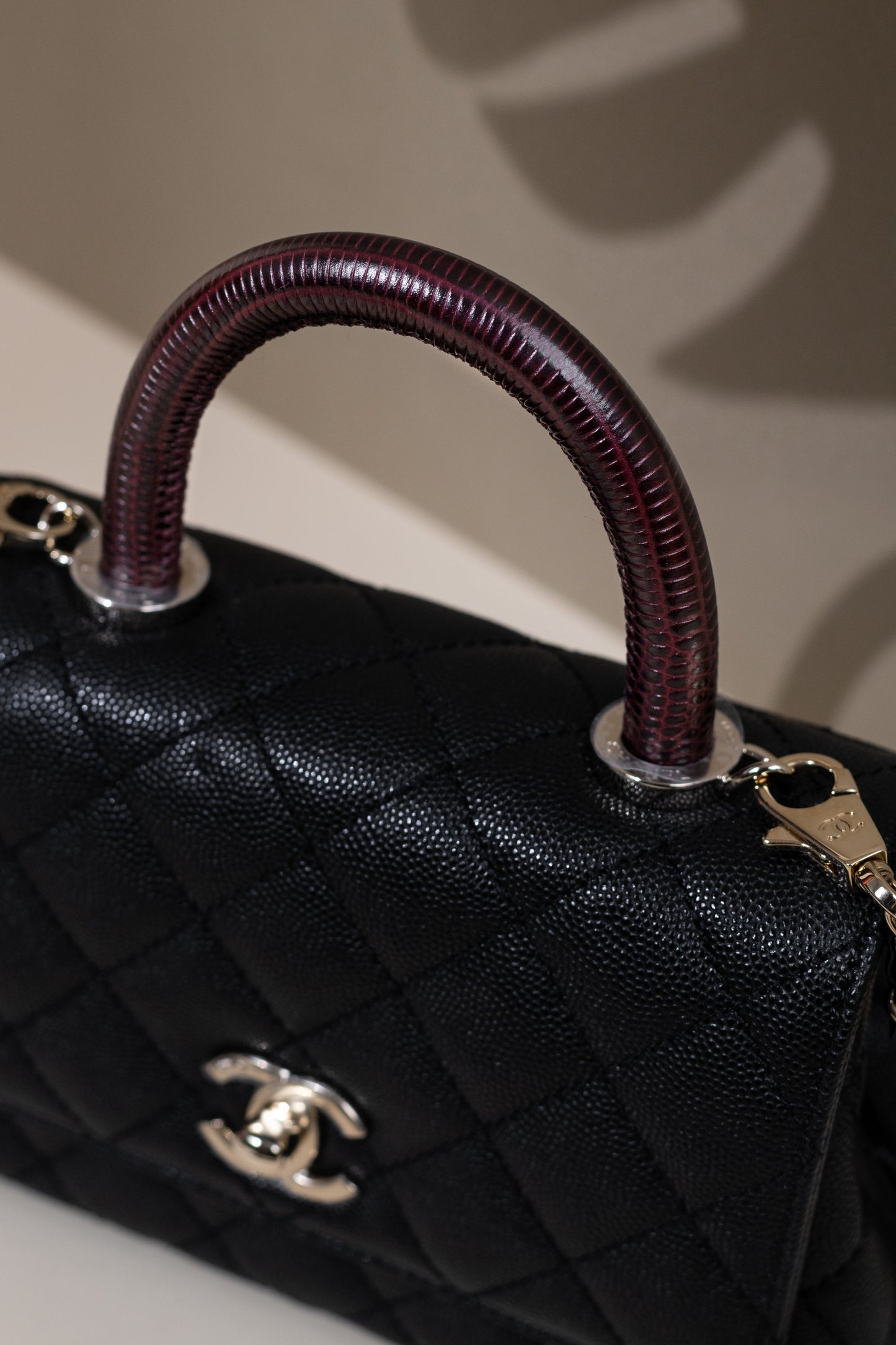 Chanel - Wool Sweater & Micro Coco Handle Bag