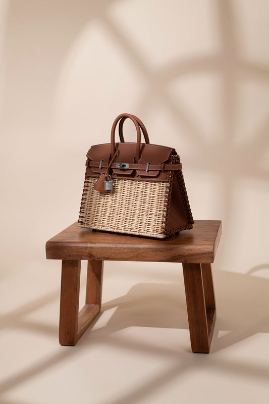 Birkin 25 Picnic in Gold with Silver Hardware