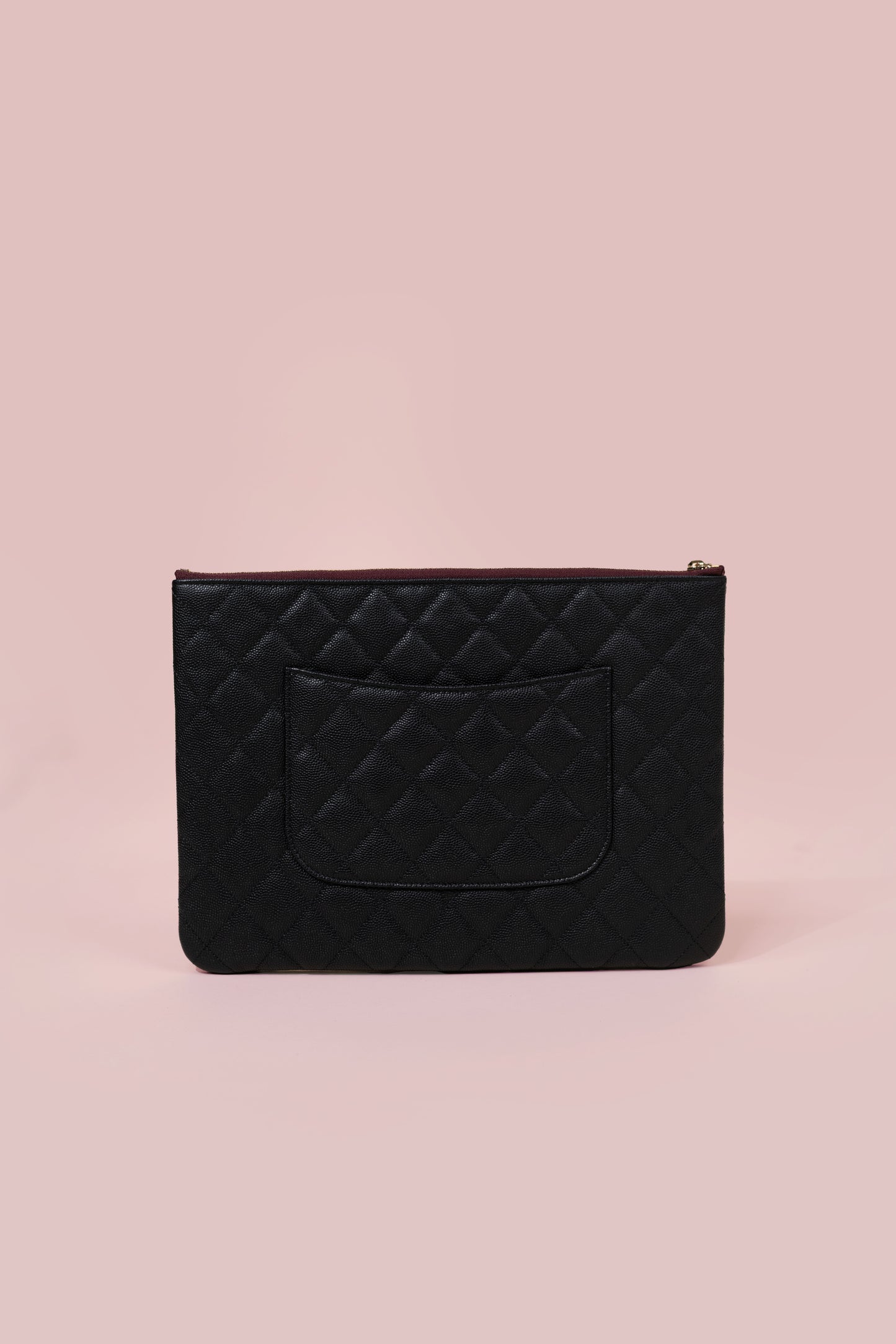 Chanel Small Black Caviar Pouch