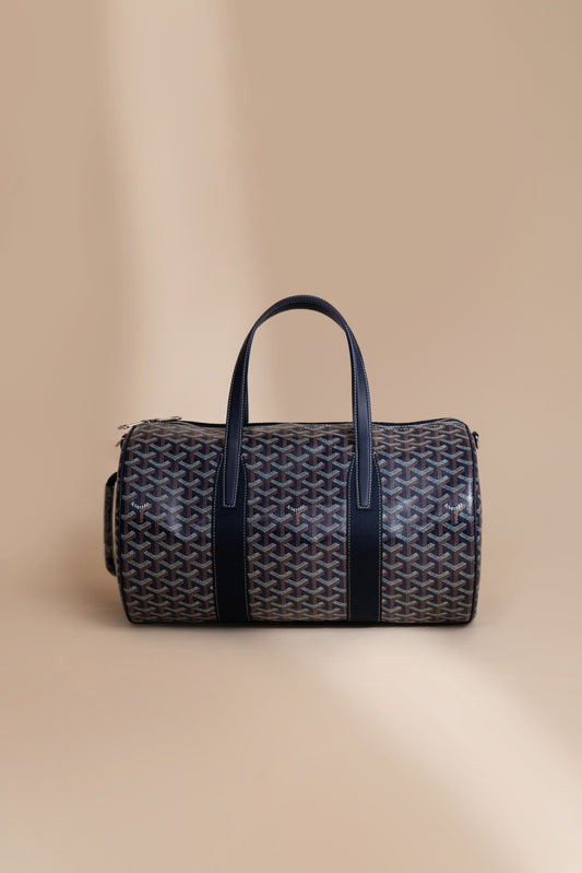 Goyard Barrel 40 Sports Bag in Navy Blue