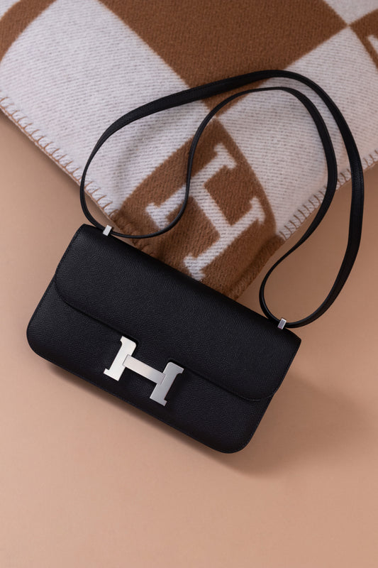 Hermès Constance Elan Epsom Black PHW