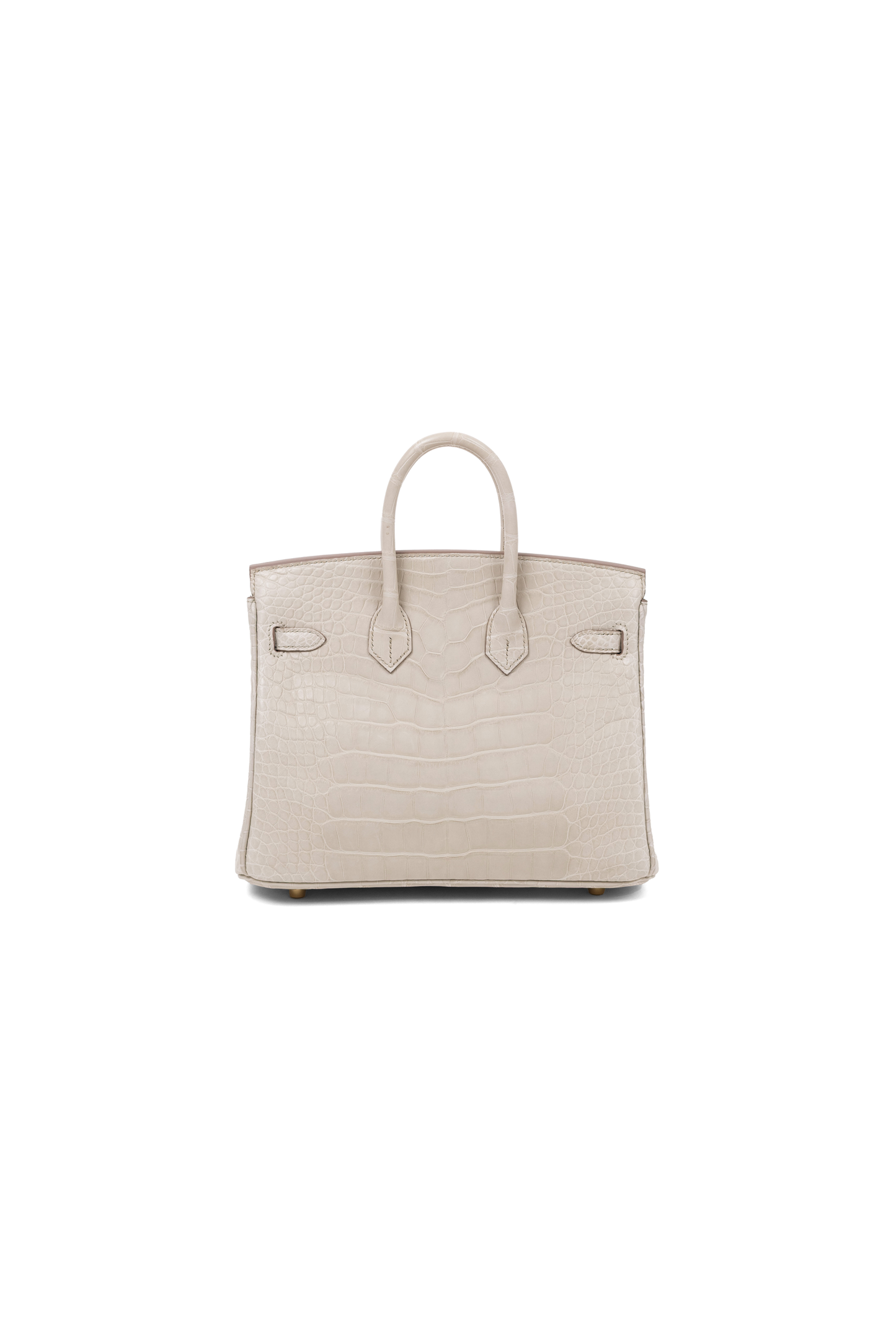 Birkin 25 in Matte Alligator Beton GHW