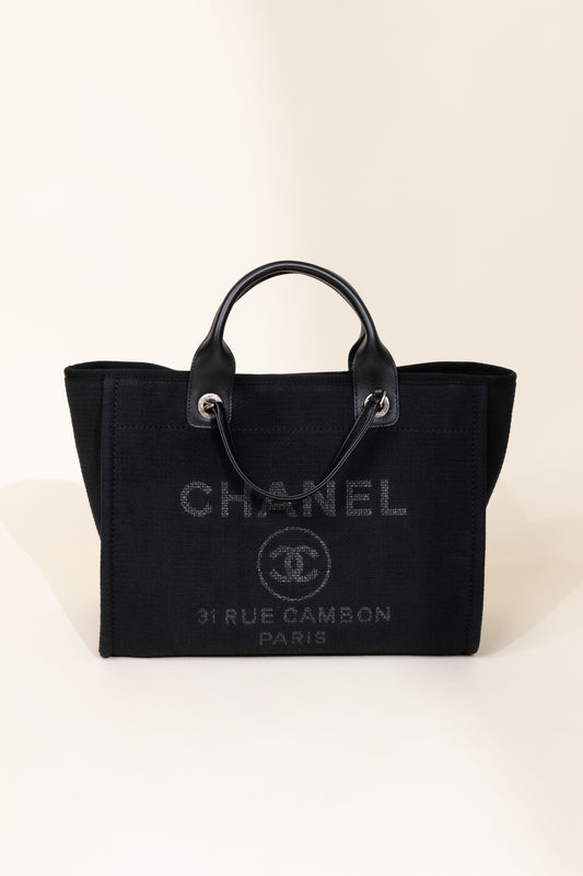 Chanel Large Black Shopping Bag
