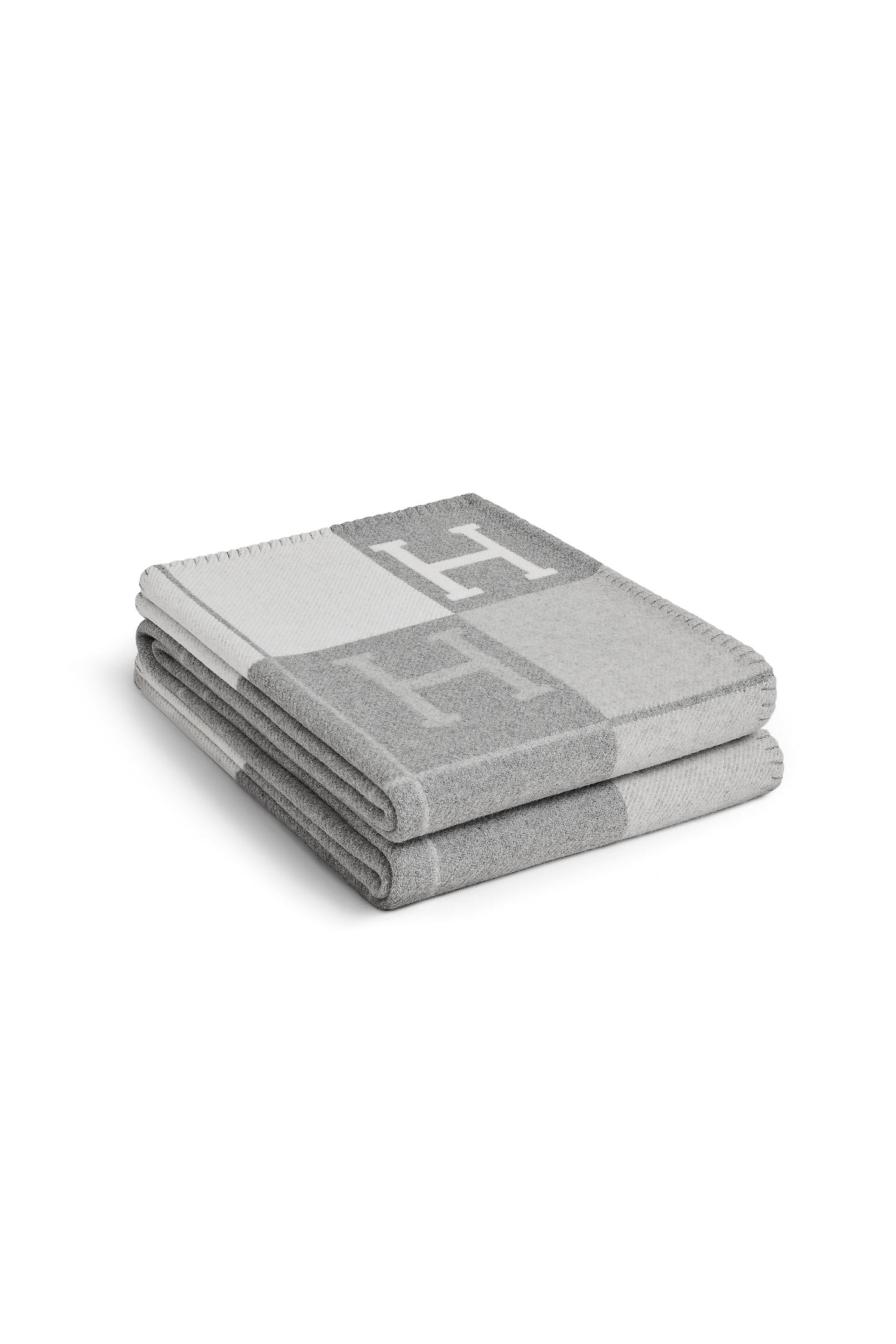 Hermes Gray Throw Blanket