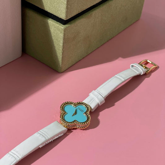 Van Cleef & Arpels Limited Edition Turquoise Alhambra Watch
