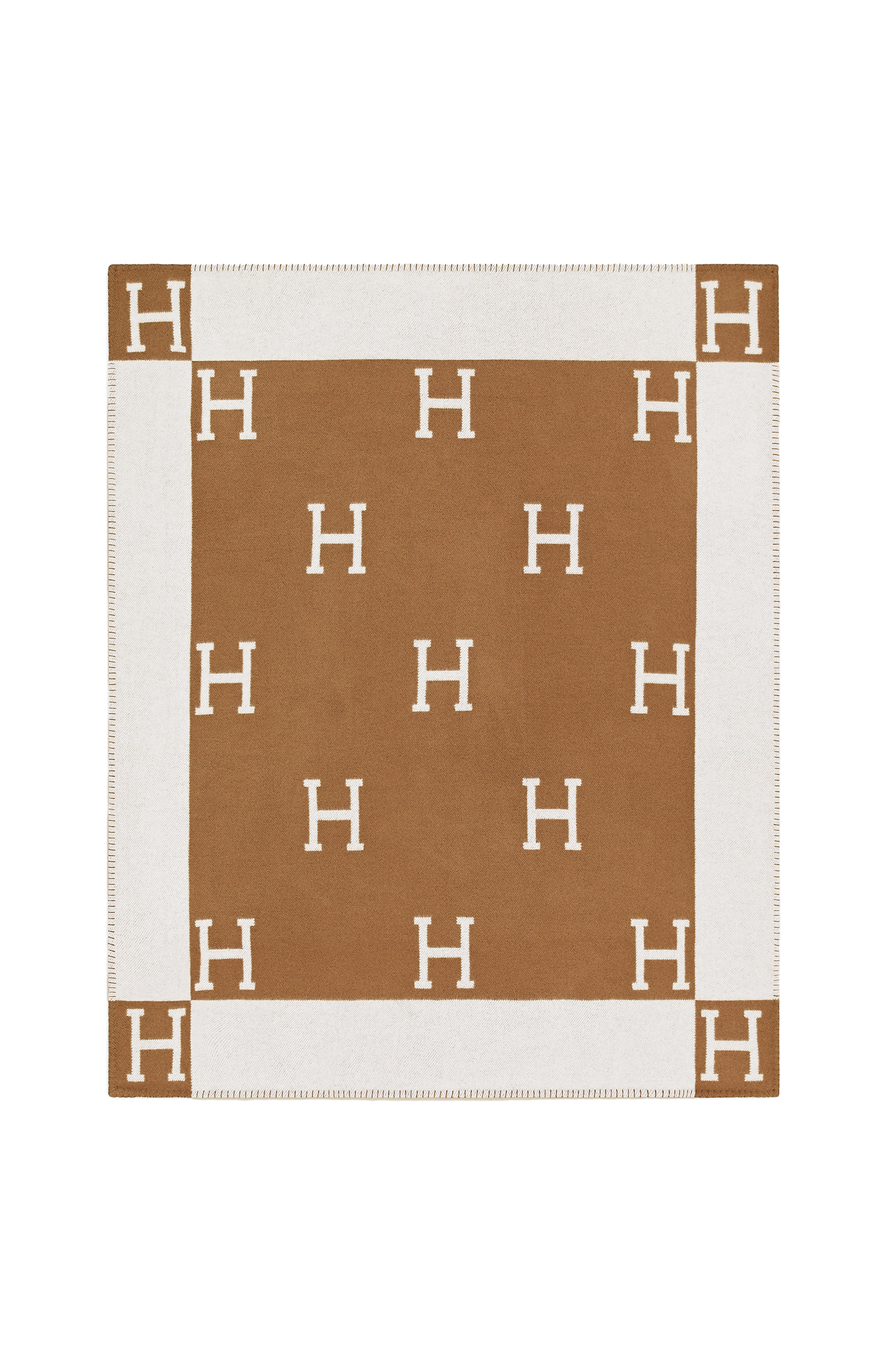 Hermes Brown Throw Blanket