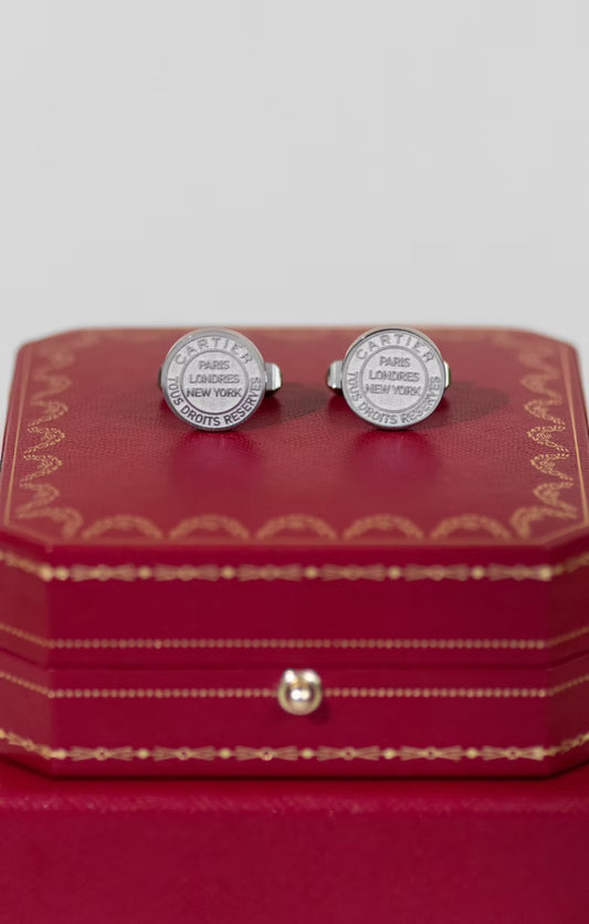 Cartier Silver Cufflinks