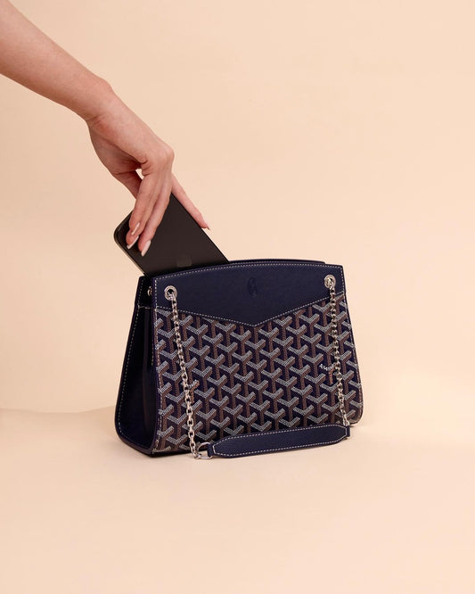 Goyard Rouette Structure Navy Bag