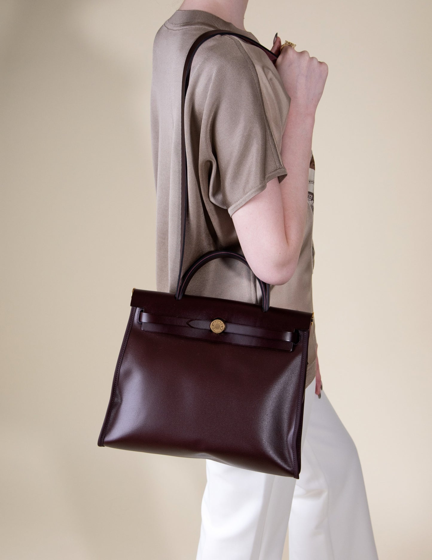 Hermès - Herbag in Rouge Sellier