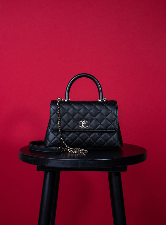 Chanel Small Coco Handle in Black