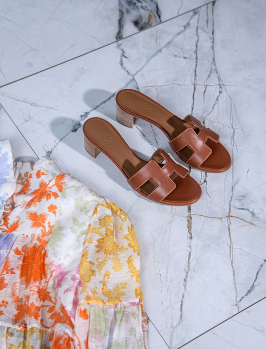 Hermès Oasis Gold Sandals