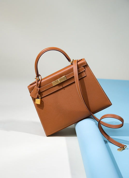 Hermès Kelly 28 Epsom Sellier in Gold with GHW