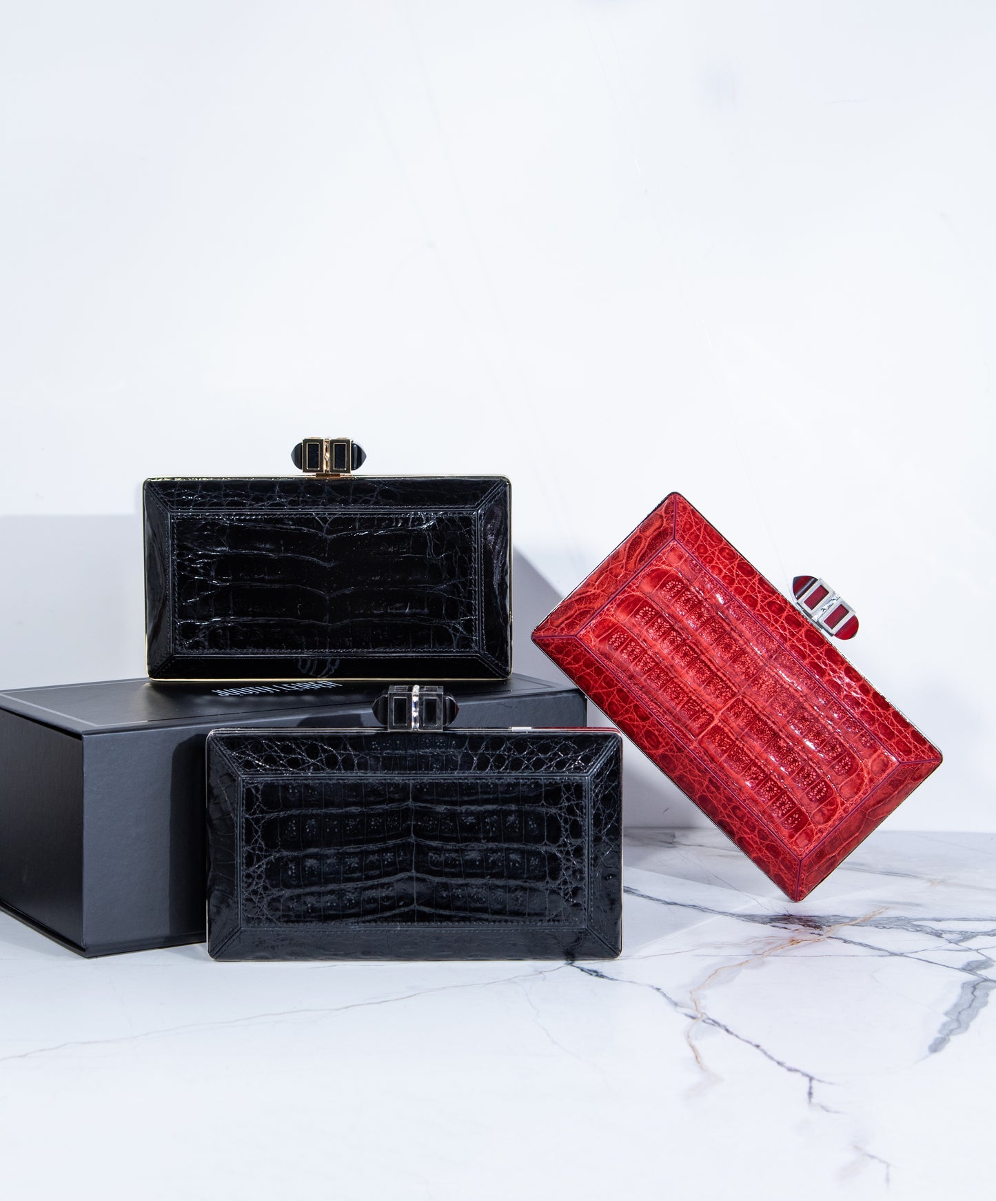 Judith Leiber Crocodile Evening Clutches