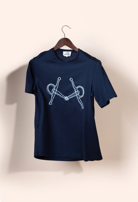 Hermès Men's Navy T-Shirt