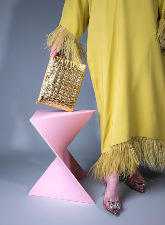 Chanel Metallic Gold Clutch