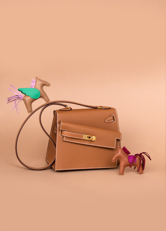 Hermès Kelly Desordre 20 Epsom Gold GHW