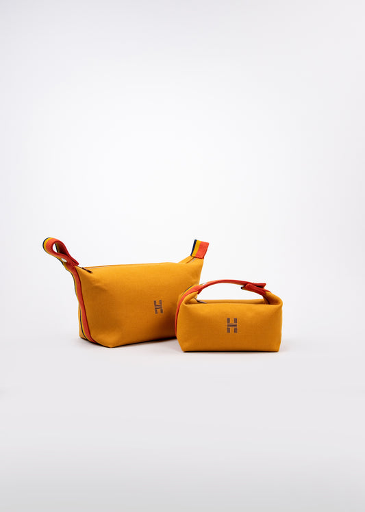 Hermès Bride-A-Brac Pouches in Yellow/Orange
