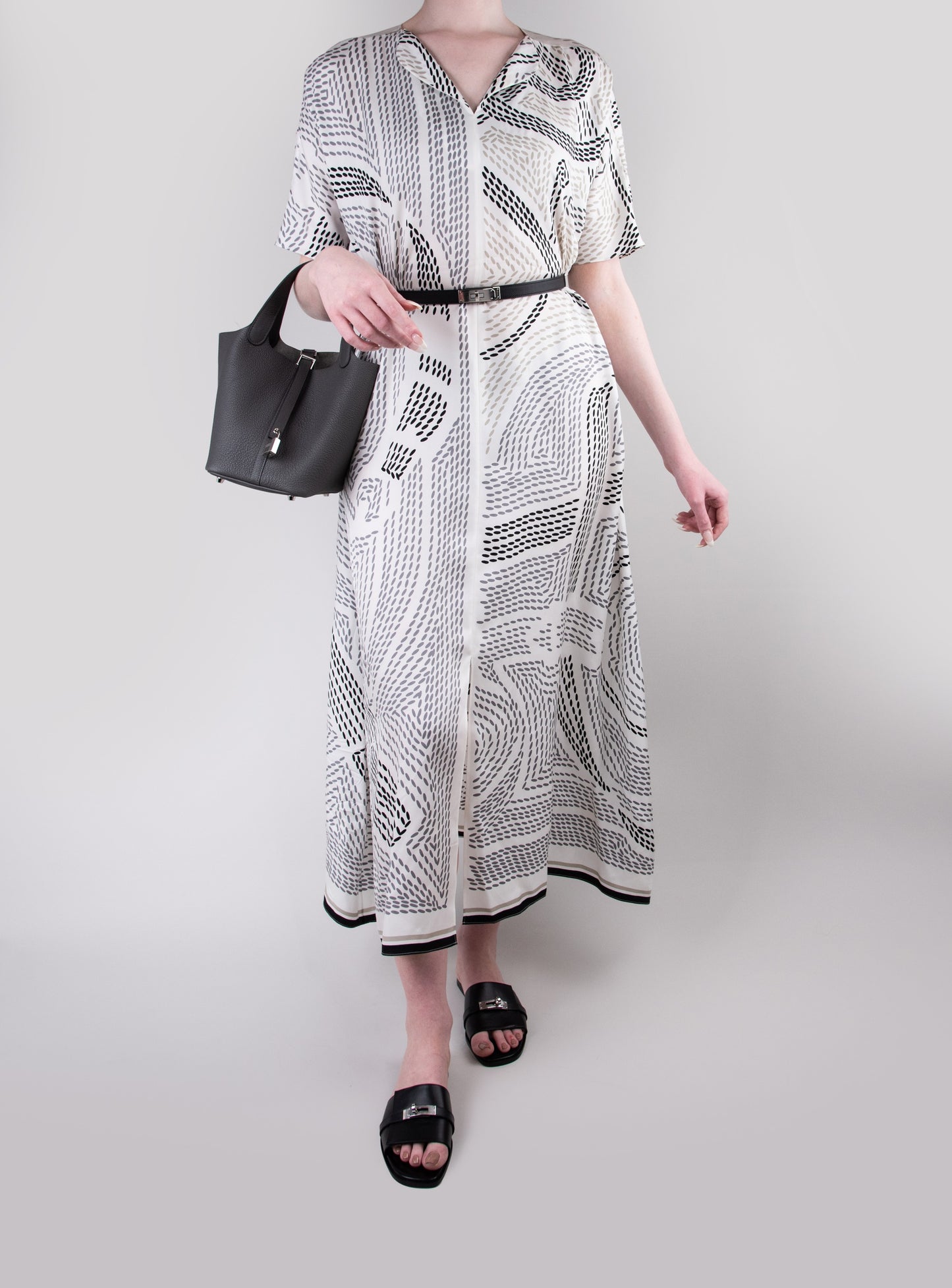 Hermès - Picotin 18 in Graphite PHW