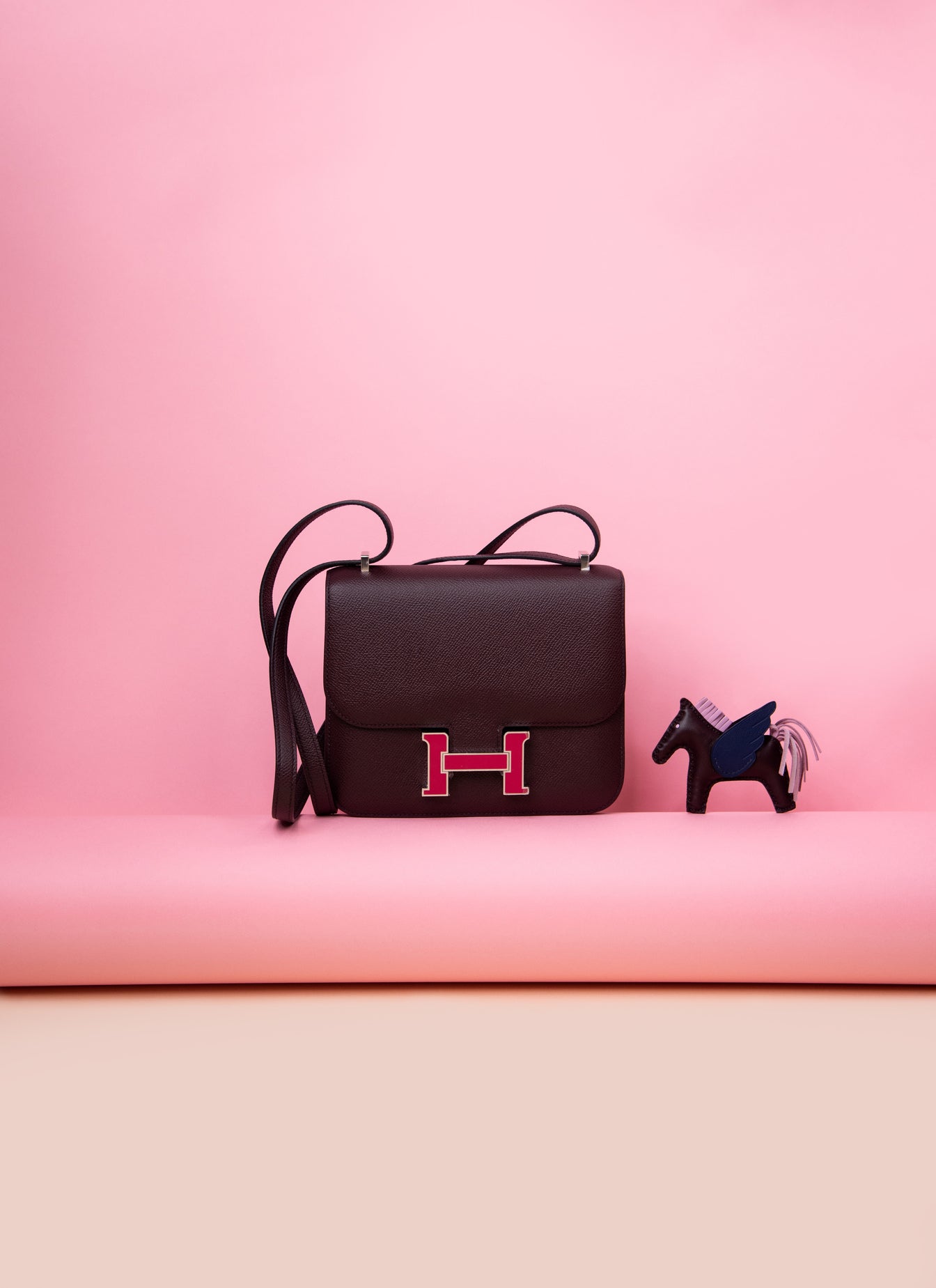 Hermès Constance 18 Rouge Sellier & Enamel H