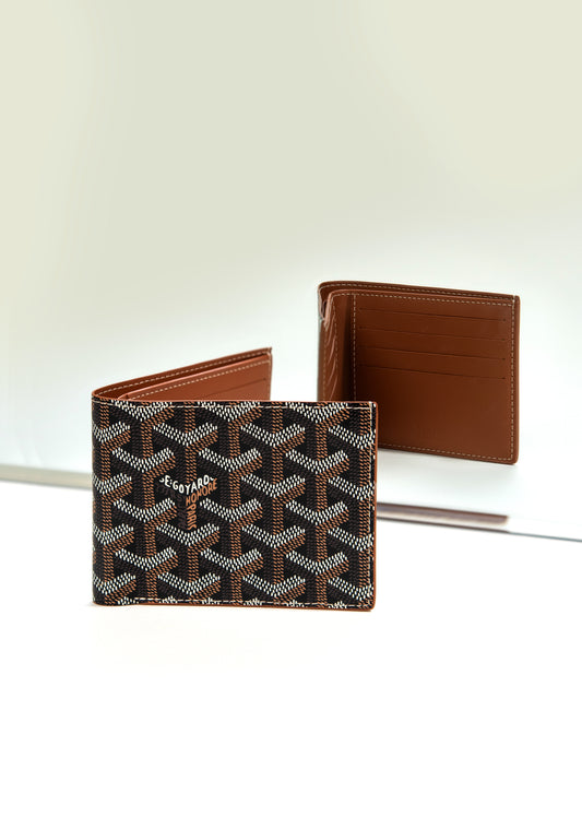 Goyard Victoire Wallet in Black/Tan