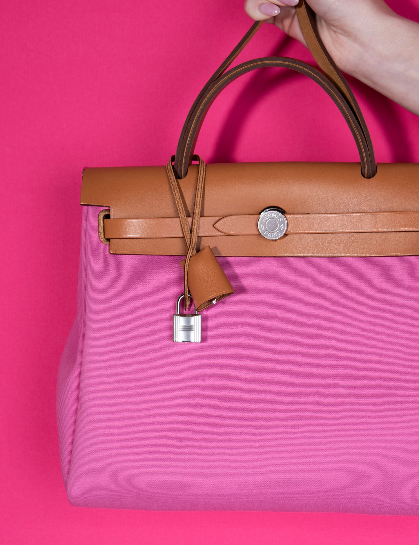 Hermès - Herbag Zip PM Limited Bicolor Pink/Rouge