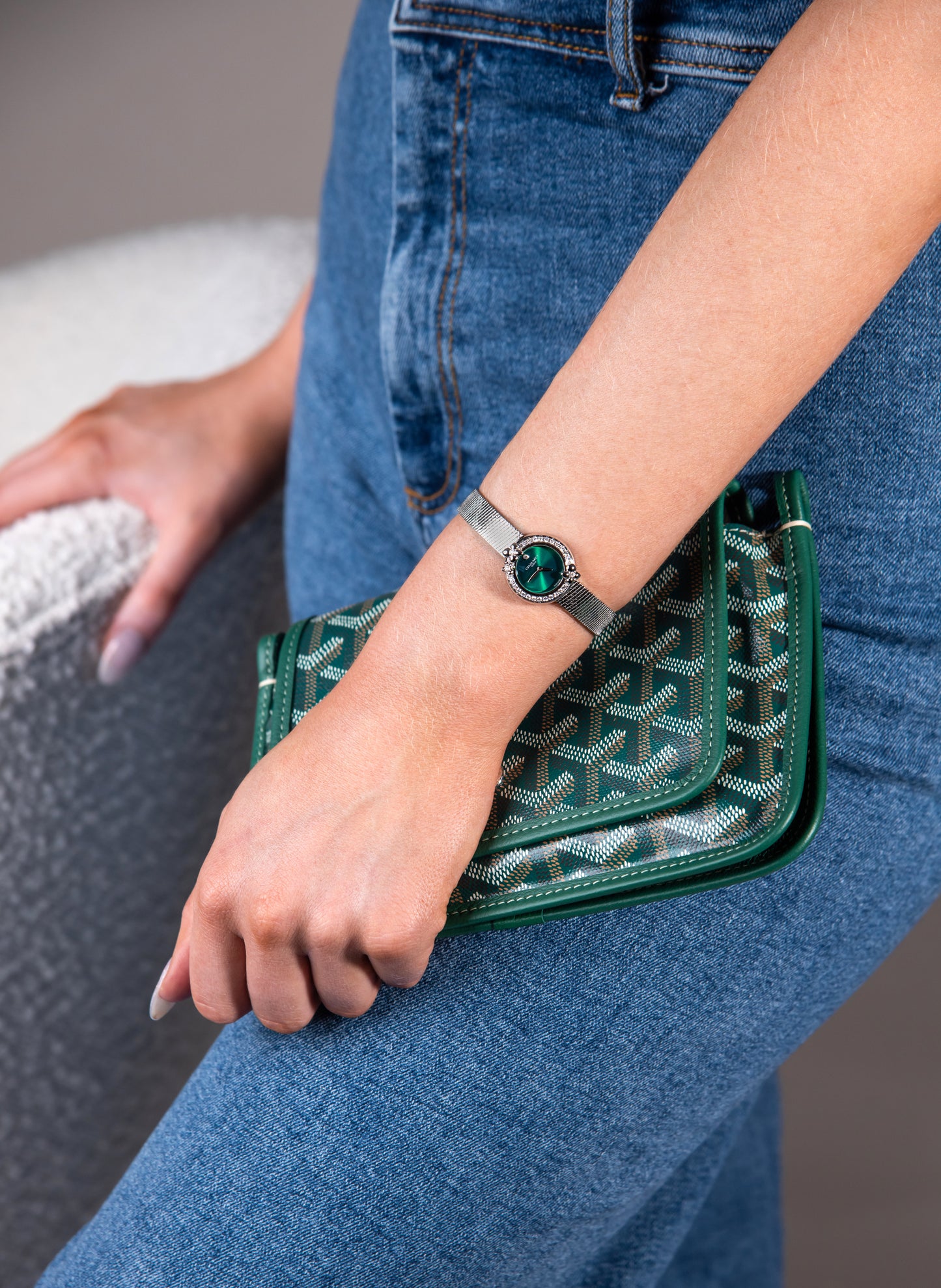 Goyard Plumet Pocket Wallet in Green