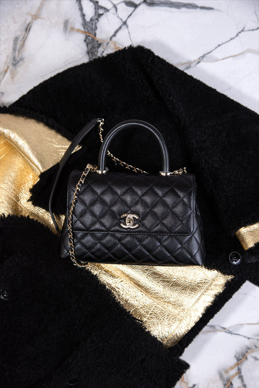 Chanel Small Black Coco Handle Bag