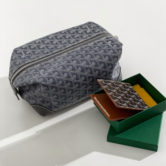 Goyard Goyardine Boeing 25 Trousse de Toilette Case