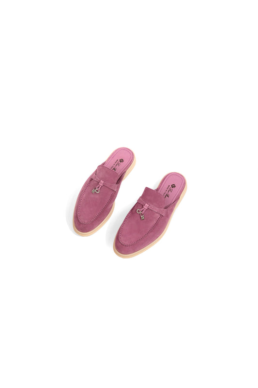 Loro Piana Babouche Mule in Wild Mauve