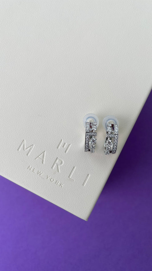 Marli Avenues White Gold Earrings