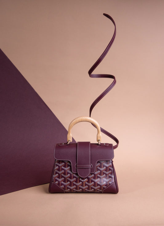 Goyard Mini Saigon Souple in Burgundy