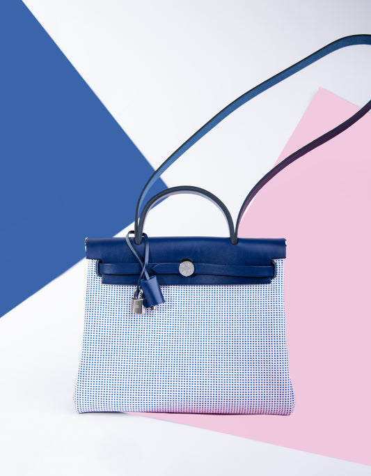 Hermès Limited Edition Herbag 31 Blue Sapphire