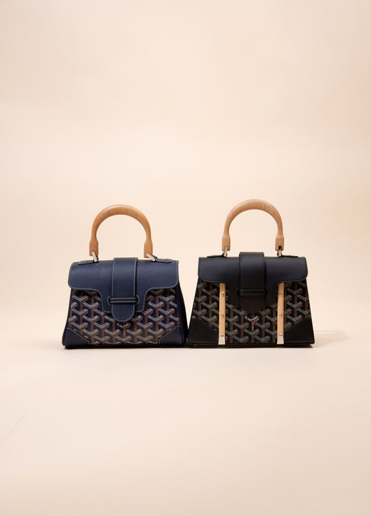 Goyard Mini Saigon in Navy & Mini Saigon Structure in Black