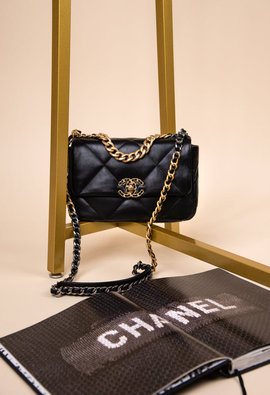 Chanel Flap 19 Wallet on Chain in Black
