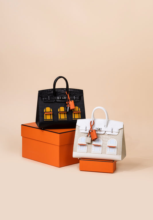 Hermès Faubourg Sellier Birkin 20 Midnight Version & Faubourg Sellier Birkin 20 Snow PHW