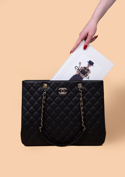 Chanel Black CC Tote Bag