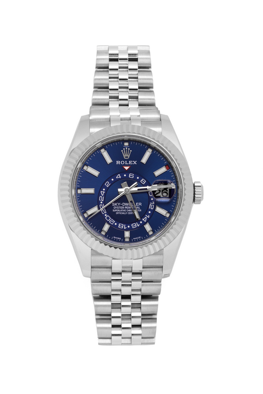 Rolex Sky-Dweller Oyster Watch in 42MM Oystersteel & White Gold