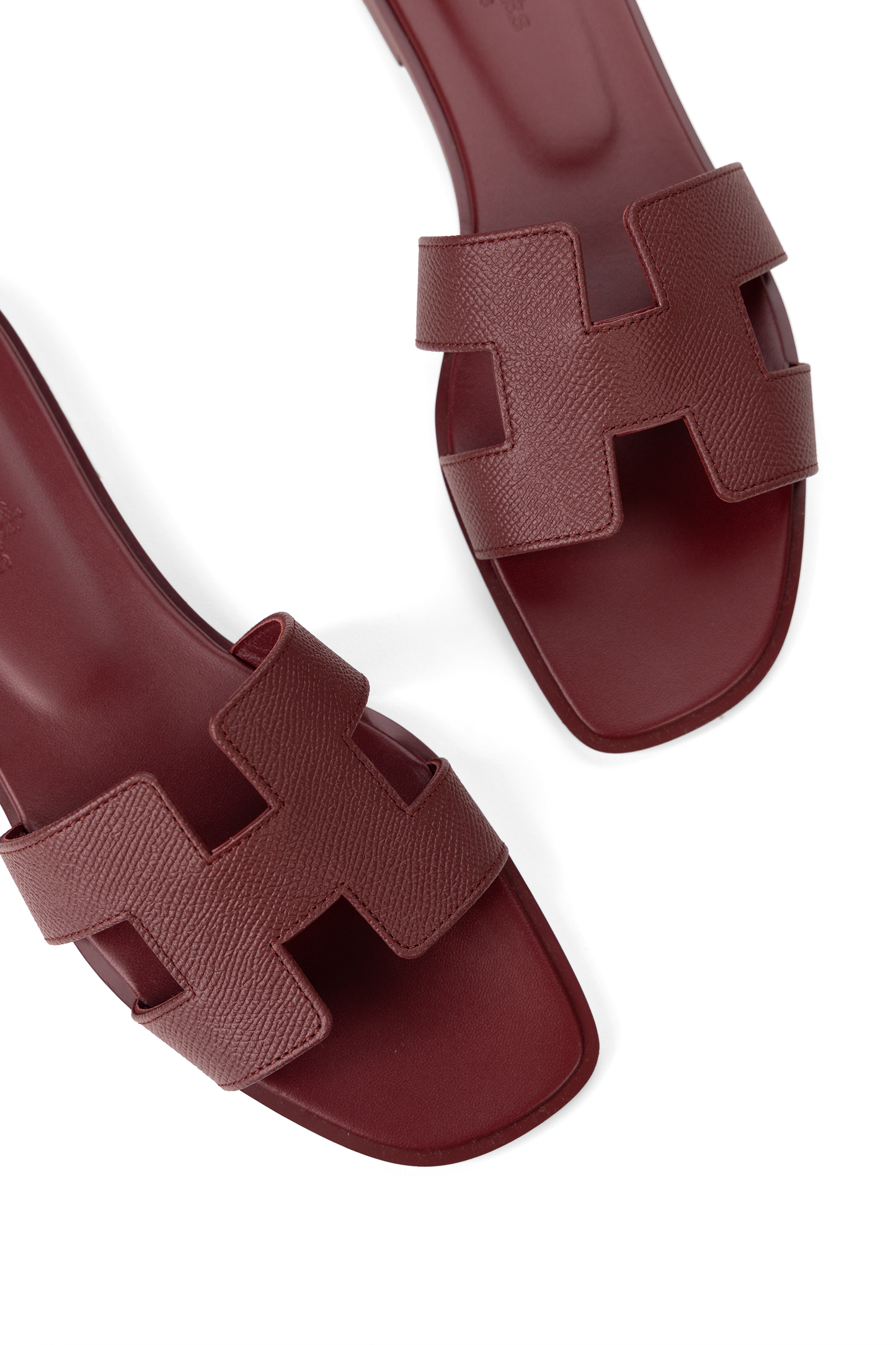 Hermes Oran Sandals in Rouge H