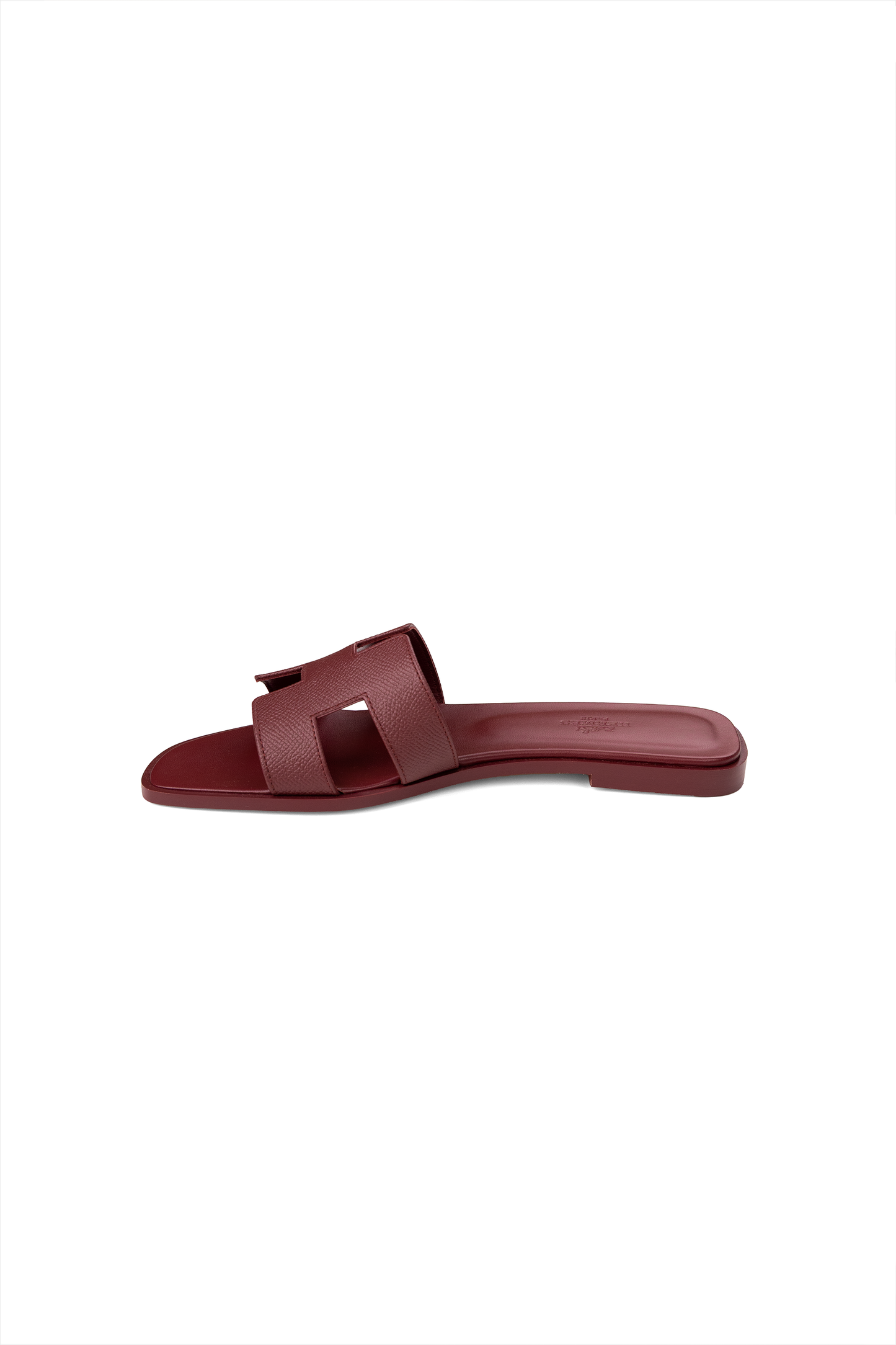 Hermes Oran Sandals in Rouge H