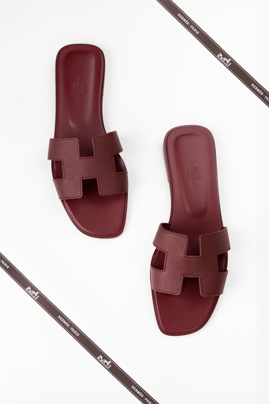 Hermès Oran Sandals in Rouge H