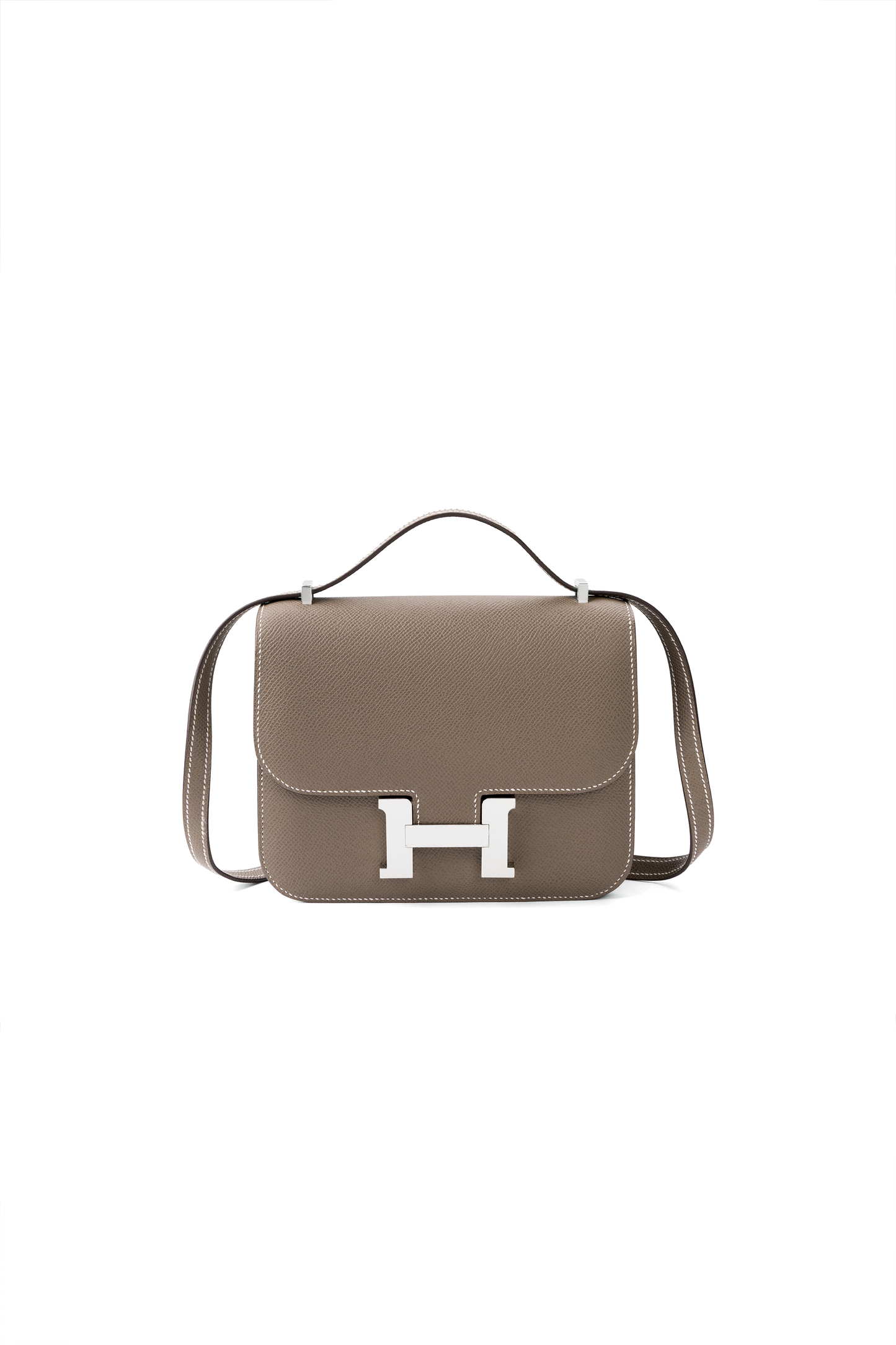 Hermes Constance 18 in Etoupe with Silver Hardware