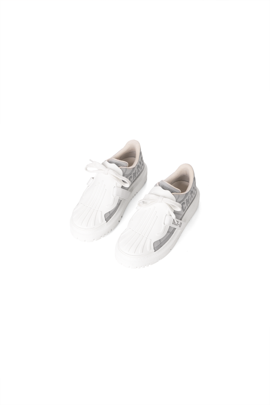 Dior White & French Blue Reflective Sneakers