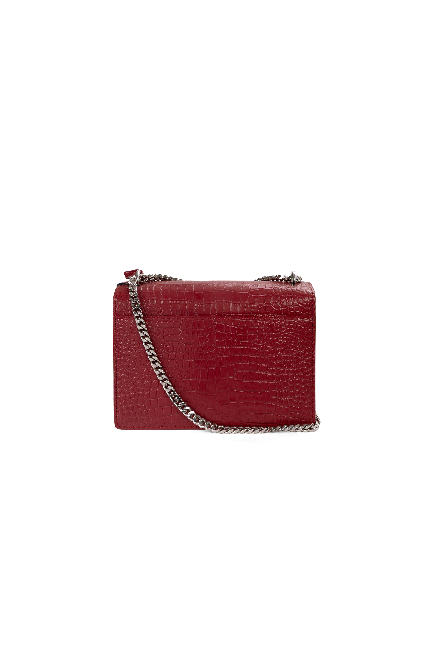 Yves Saint Laurent Red Crossbody in Crocodile Leather