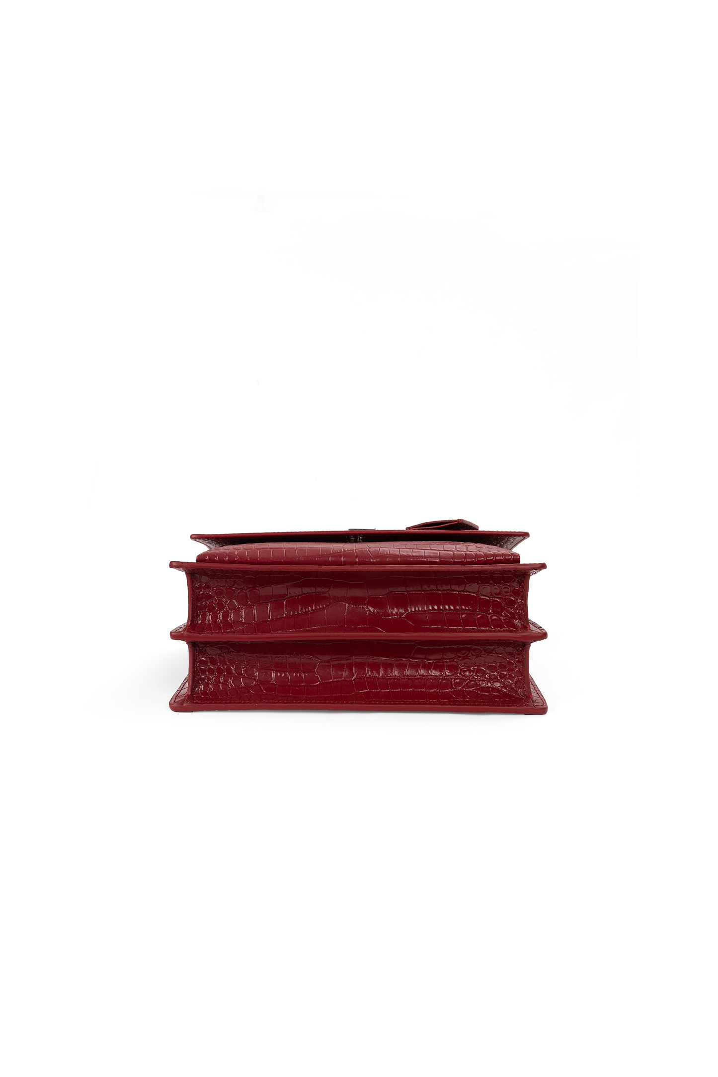 Yves Saint Laurent Red Crossbody in Crocodile Leather
