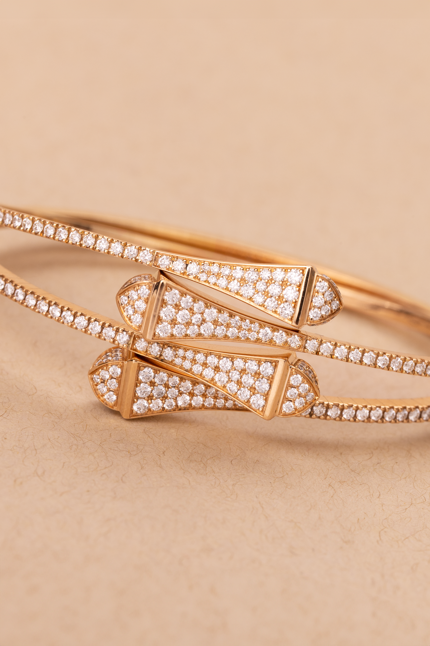 Marli Cleo Yellow Gold Diamond Bangle