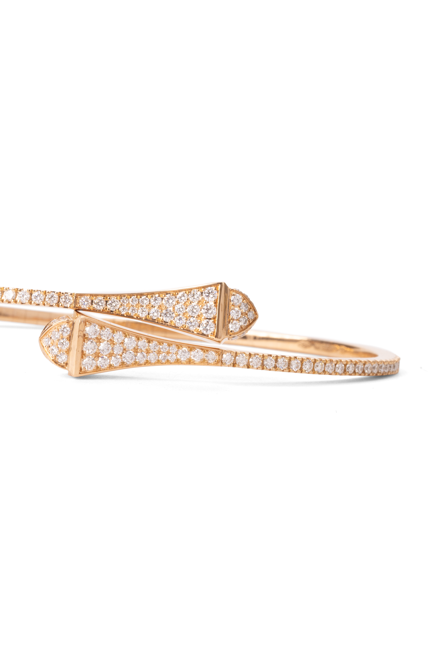 Marli Cleo Rose Gold Full Diamond Midi Slip-On Bracelet