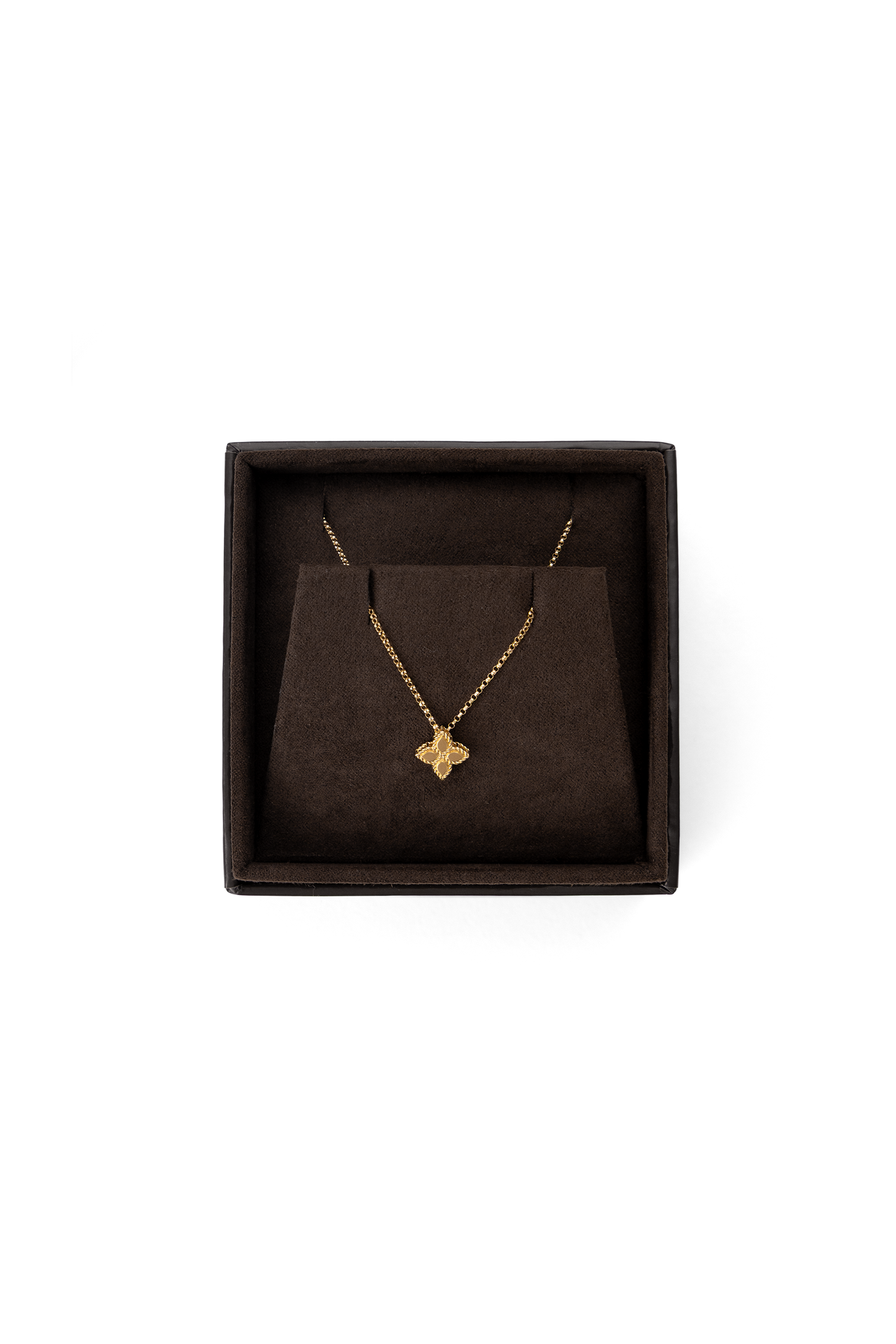 Roberto Coin Yellow Gold Princess Flower Small Necklace
