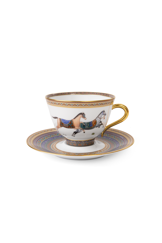 Hermes Cheval d'Orient Tea Cup and Saucer